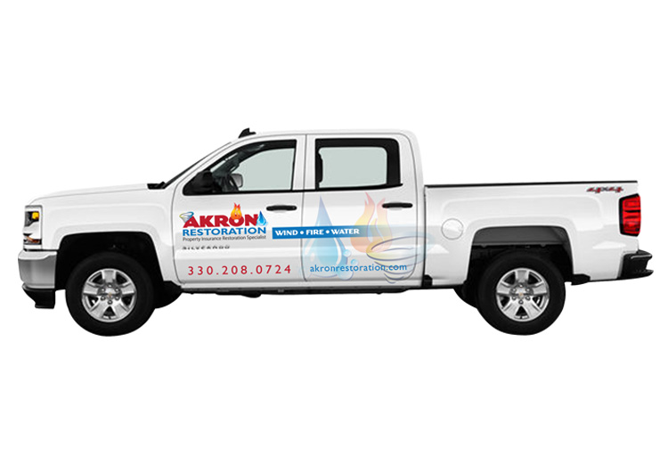 Akron Restoration Truck Graphics