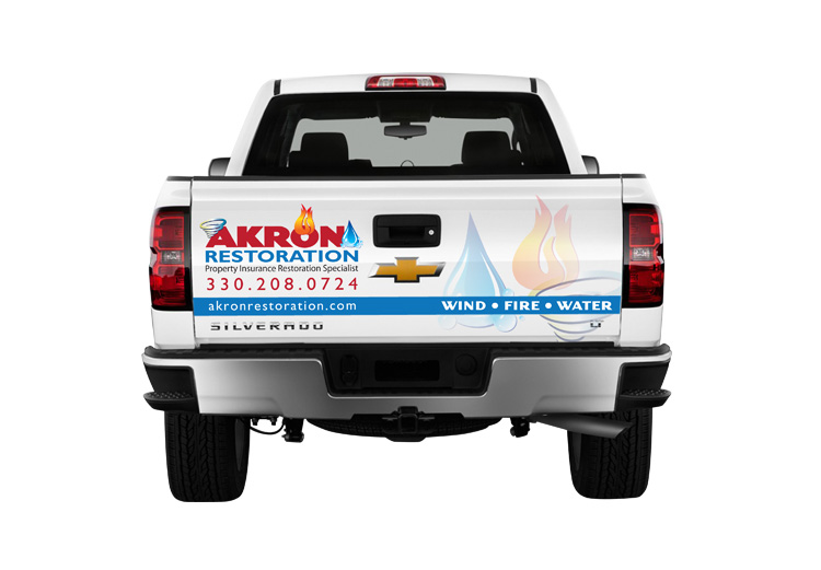 Akron Restoration Truck Graphics
