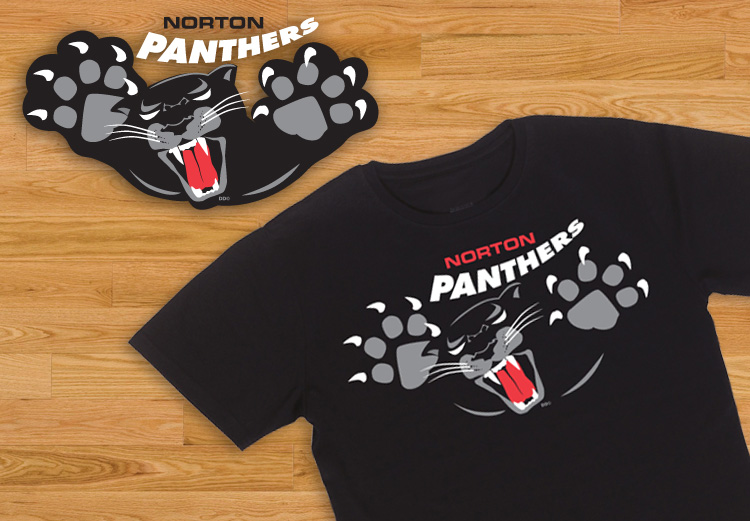 Norton Panthers T-Shirt Art